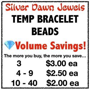 𝅺AS Low as $2! 💎 Temporary Bracelet Beads  - Volume Savings 😃